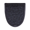 Disposable Urinal Floor Mat 2.0, Shield-Shaped, Black/Gray Slip-Resistant Surface, 17.5" x 20", 6/Carton