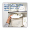 Pathways Soak-Proof Shield Mediumweight Paper Plates, 8.5" Dia., Green/Burgundy, 1,000/Carton