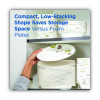 Pathways Soak-Proof Shield Mediumweight Paper Plates, 8.5" Dia., Green/Burgundy, 1,000/Carton