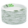 Pathways Soak-Proof Shield Mediumweight Paper Plates, 8.5" Dia, Green/Burgundy, 125/Pack