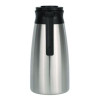 Thermal Vacuum Pitcher, 64 Oz, Stainless Steel/Black