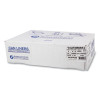 High-Density Commercial Can Liner Value Pack, 60 Gal, 12 Mic, 38" x 58", Clear, Interleaved Roll, 25 Bags/Roll, 8 Rolls/Ct