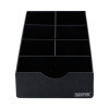 Condiment Caddy, 7 Compartments, 8.75 x 16 x 5.25, Black