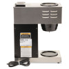 Vpr Two Burner Pourover Coffee Brewer, 12-Cup, Stainless Steel, Black