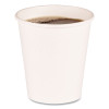 Paper Hot Cups, 10 Oz, White, 50/Sleeve, 20 Sleeves/Carton
