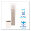 Paper Hot Cups, 10 Oz, White, 50/Sleeve, 20 Sleeves/Carton