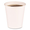 Paper Hot Cups, 10 Oz, White, 50/Sleeve, 20 Sleeves/Carton