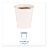 Paper Hot Cups, 10 Oz, White, 50/Sleeve, 20 Sleeves/Carton