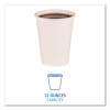 Paper Hot Cups, 12 Oz, White, 50/Sleeve, 20 Sleeves/Carton
