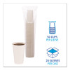 Paper Hot Cups, 16 Oz, White, 50/Sleeve, 20 Sleeves/Carton
