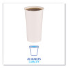 Paper Hot Cups, 20 Oz, White, 50/Sleeve, 12 Sleeves/Carton