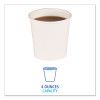Paper Hot Cups, 4 Oz, White, 50/Sleeve, 20 Sleeves/Carton