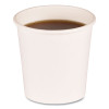 Paper Hot Cups, 4 Oz, White, 50/Sleeve, 20 Sleeves/Carton