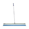 Supercourt Athletic Floor Care System, 60" Microfiber Head, 66" Silver/Blue Aluminum Handle