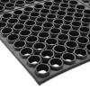 Safewalk Heavy-Duty Anti-Fatigue Drainage Mat, 0.88" Thick, 36" x 60", Black Raised Rib Perforated Surface
