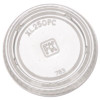 Portion Cup Lids, Fits 1.5 Oz To 2.5 Oz Portion Cups, Plastic, Clear, 125/Sleeve, 20 Sleeves/Carton