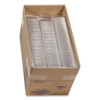 Plastic Hinged Lid Sandwich Container, 3.25 x 6.5 x 3, Clear, 85/Pack, 3 Packs/Carton