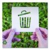 Biotuf Compostable Can Liners, 32 Gal, 1 Mil, 34" x 48", Green, 20 Bags/Roll, 5 Rolls/Carton