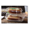 Clearview Smartlock Hinged Lid Container, 23 Oz, 8.5 x 4 x 2.5, Clear, Plastic, 250/Carton