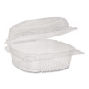 Clearview Smartlock Hinged Lid Container, Hoagie Container, 11 Oz, 5.25 x 5.25 x 2.5, Clear, Plastic, 375/Carton