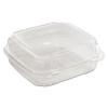 Clearview Smartlock Hinged Lid Container, 49 Oz, 8.2 x 8.3 x 2.9, Clear, Plastic, 200/Carton