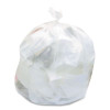 High-Density Waste Can Liners, 16 Gal, 8 Mic, 24" x 33", Natural, 50 Bags/Roll, 20 Rolls/Carton