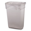 High-Density Waste Can Liners, 33 Gal, 16 Mic, 33" x 40", Natural, 25 Bags/Roll, 10 Rolls/Carton