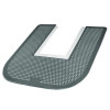 Disposable Urinal Floor Mat, U-Shaped, Orchard Zing Scent, Gray Non-Slip Perforated Surface, 23" x 21.63", 6/Carton
