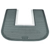 Disposable Urinal Floor Mat, U-Shaped, Orchard Zing Scent, Gray Non-Slip Perforated Surface, 23" x 21.63", 6/Carton