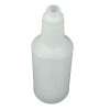 Plastic Bottles With Graduations, 32 Oz, Clear, 12/Carton