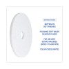 Polishing Floor Pads, 18" Diameter, White, 5/Carton