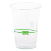 Greenstripe Renewable And Compostable Cold Cups Convenience Pack, 16 Oz, Plastic, Clear, 50/Pack