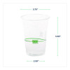 Greenstripe Renewable And Compostable Cold Cups Convenience Pack, 16 Oz, Plastic, Clear, 50/Pack