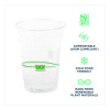 Greenstripe Renewable And Compostable Cold Cups Convenience Pack, 16 Oz, Plastic, Clear, 50/Pack