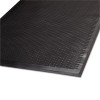 Clean Step Outdoor Rubber Scraper Mat, Black Ribbon Ribbed Polypropylene Surface, 36" x 60"