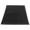 Soft Step Supreme Anti-Fatigue Floor Mat, Rectangular, Black Cross-Hatch Embossed Surface, 36" x 60"