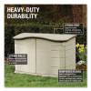 Horizontal Outdoor Storage Shed, 55 X 28 X 36, 20 Cu Ft, Olive Green/Sandstone