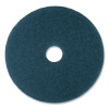 Low-Speed High Productivity 5300 Floor Pads, 12" Diameter, Blue, 5/Carton