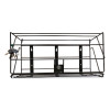Locking Rack For 3 Liter Pdc Cleaner Bottles, 1-Shelf, 24w x 10d x 12h, Black