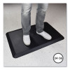 Anti-Fatigue Mat, Rectangular, Black Smooth Surface, 36" x 24"