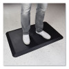 Anti-Fatigue Mat, Rectangular, Black Smooth Surface, 36" x 24"