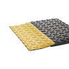 Industrial Deck Plate Anti-Fatigue Mat, Rectangular, Black/Yellow Raised Diamond Surface, 24" x 36"