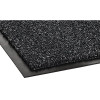 Cross-Over Wiper/Scraper Mat, Rectangular, Gray Carpeted Surface, 36" x 60"