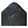 Cushion-Step Marbleized Rubber Mat, Rectangular, Black Smooth Surface, 36" x 60"