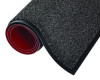 Dust-Star Microfiber Wiper Mat, Rectangular, Charcoal Gray Carpeted Surface, 48" x 72"