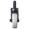 Replacement Bayonet-Stem Swivel Casters, Grip Ring Stem, 3" Soft Rubber Wheel, Black