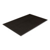 Ribbed Vinyl Anti-Fatigue Mat, Rectangular, Black Ribbed Surface, 36" x 60"