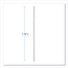 Flexible Wrapped Straws, 7.75", Plastic, White, 500/Pack, 20 Packs/Carton