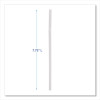 Flexible Wrapped Straws, 7.75", Plastic, White, 500/Pack, 20 Packs/Carton