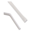 Flexible Wrapped Straws, 7.75", Plastic, White, 500/Pack, 20 Packs/Carton
